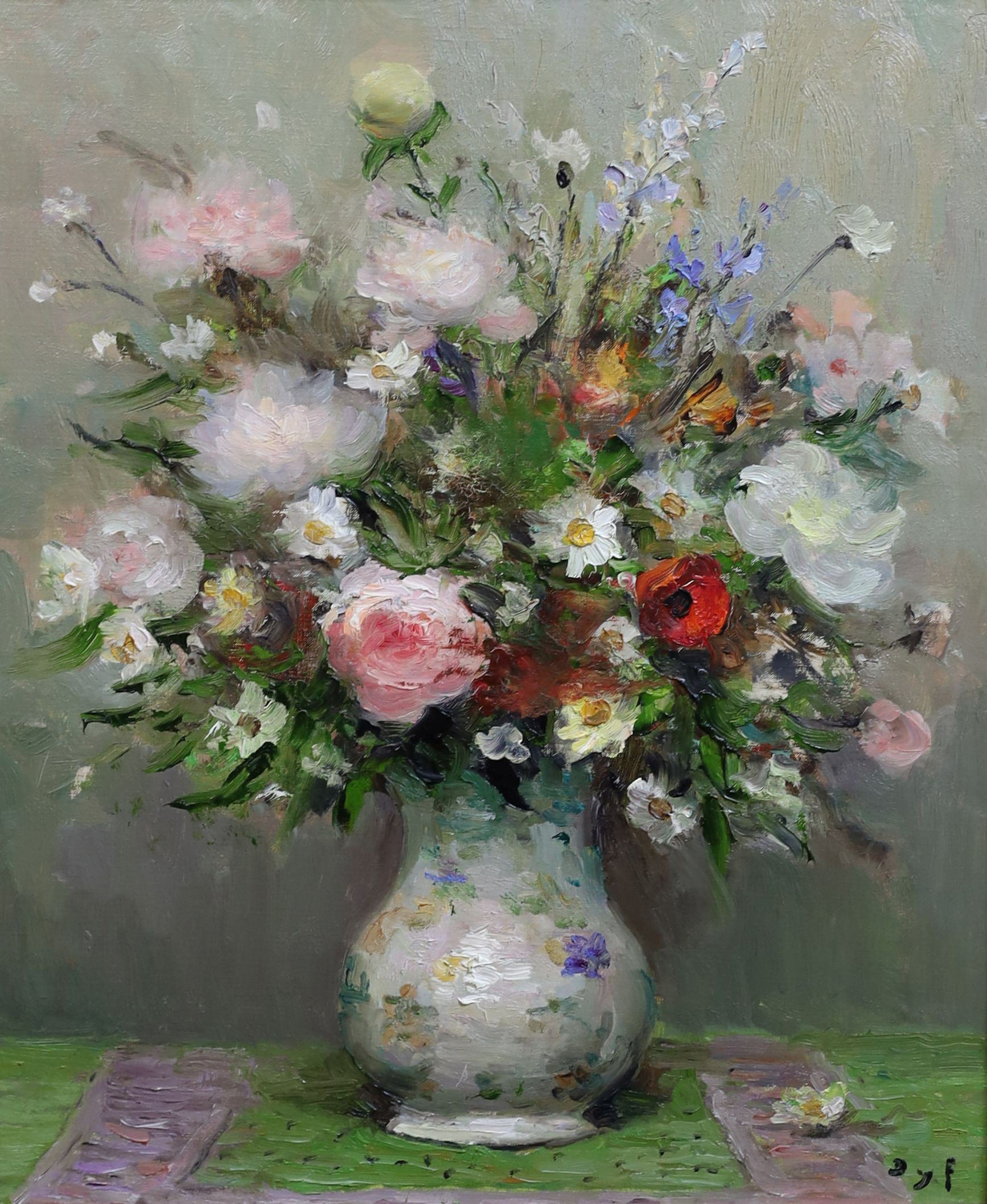 Marcel Dyf (French, 1899-1985), 'Les Fleur d'été', oil on canvas, 54 x 45cm